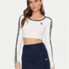 adidas Блуза adicolor 3-Stripes JD4625 Бял Slim Fit за Жени цена