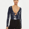 BARDOT Боди 59471TB Син Slim Fit за Жени цена