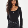 Guess Боди V4YP07 J1314 Черен Regular Fit за Жени цена