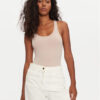 Tommy Hilfiger Боди UW0UW05512 Бежов Slim Fit за Жени цена