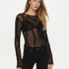 Versace Jeans Couture Боди 77HAM2A1 Черен Slim Fit за Жени цена