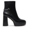 MICHAEL Michael Kors Боти Carlisle Leather Platform Boot 40F4CLME1L Черен за Жени цена
