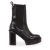 Tommy Hilfiger Боти Elevated Plateau Chelsea Bootie FW0FW07542 Черен за Жени цена