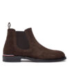 Tommy Hilfiger Боти тип челси Core Rwb Hilfiger Suede Chelsea FM0FM04757 Кафяв за Мъже цена
