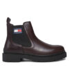 Tommy Jeans Боти тип челси Tjm Leather Chelsea Boot EM0EM01448 Кафяв за Мъже цена