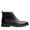 Clarks Ботуши Aldwin Cap 26179732 Черен за Мъже цена