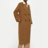 IVY OAK Вълнено палто Clara IO111105 Кафяв Oversize за Жени цена