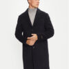 Liu Jo Вълнено палто QXX009 T2583 Тъмносин Regular Fit за Мъже цена