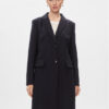 Tommy Hilfiger Вълнено палто Classic Light Wool Blend Coat WW0WW41662 Тъмносин Regular Fit за Жени цена