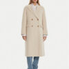 Tommy Hilfiger Вълнено палто WW0WW42621 Бежов Regular Fit за Жени цена