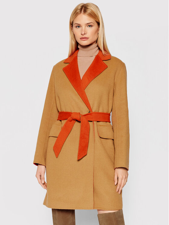 Вълнено палто Tommy Hilfiger за Жени цена