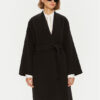 Weekend Max Mara Вълнено палто 2425016011 Черен Regular Fit за Жени цена