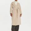 Weekend Max Mara Вълнено палто Tempera 2425016102 Бежов Regular Fit за Жени цена