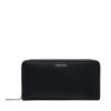 Calvin Klein Голям дамски портфейл Ck Must Large Zip Around Wallet K60K606698 Черен за Жени цена