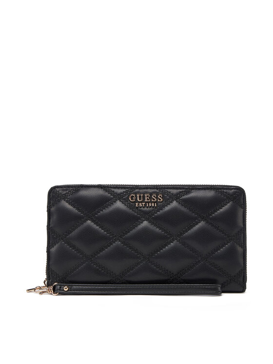 Guess Голям дамски портфейл SWQG96 32163 Черен за Жени цена