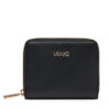 Liu Jo Голям дамски портфейл M Zip Around AA5156 E0058 Черен за Жени цена