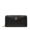Tommy Hilfiger Голям дамски портфейл Th Distinct Lrg Za Mono AW0AW17258 Черен за Жени цена