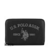 U.S. Polo Assn. Голям дамски портфейл WIUXT8414WVP Черен за Жени цена