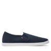 Tommy Hilfiger Гуменки Canvas Slip-On Sneaker FW0FW07806 Тъмносин за Жени цена