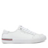 Tommy Hilfiger Гуменки Core Corporate Vulc Leather FM0FM05399 Бял за Мъже цена