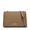 Calvin Klein Дамска чанта Ck Medium Conv Shoulder Bag_Mono K60K613138 Кафяв за Жени цена