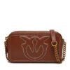 Pinko Дамска чанта Pelle Bottalata 103799 Кафяв за Жени цена