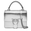 PINKO Дамска чанта Love One Top Handle Mini Light AI 24-25 PLTT 100071 A1VG Сребрист за Жени цена
