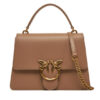 PINKO Дамска чанта Love One Top Handle Classic Light 100066 A0F1 Кафяв за Жени цена