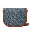 Tommy Hilfiger Дамска чанта Th Monoplay Leather Saddle Bag AW0AW17414 Тъмносин за Жени цена