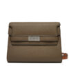 Tory Burch Дамска чанта Lee Radziwill Pebbled Shoulder Bag 158723 Зелен за Жени цена