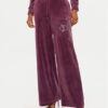 Juicy Couture Долнище анцуг Jerry Cross JCBBJ224833 Бордо Wide Leg за Жени цена