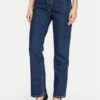 Guess Jeans Дънки W4YA98 D5CC2 Тъмносин Straight Fit за Жени цена