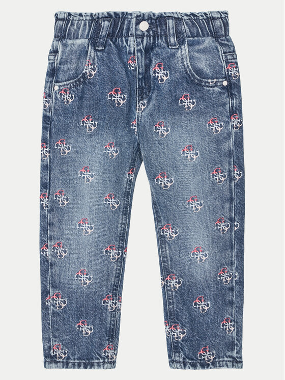 Guess Дънки K5RA04 D45E0 Син Regular Fit за Момичета цена