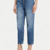 Just Cavalli Дънки 78PAB5B5 Син Wide Leg за Жени цена