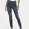 ONLY Дънки Mila 15231285 Тъмносин Skinny Fit за Жени цена