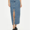 Calvin Klein Jeans Дънкова пола J20J224532 Син Straight Fit за Жени цена