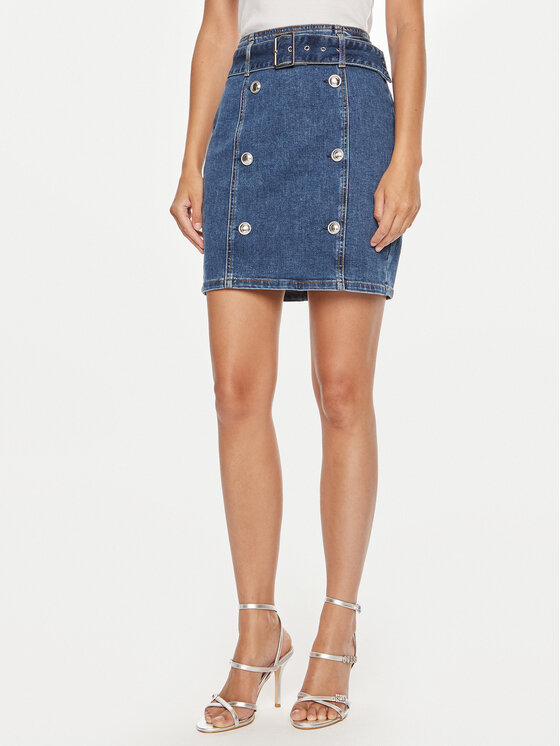 Дънкова пола Guess за Жени цена
