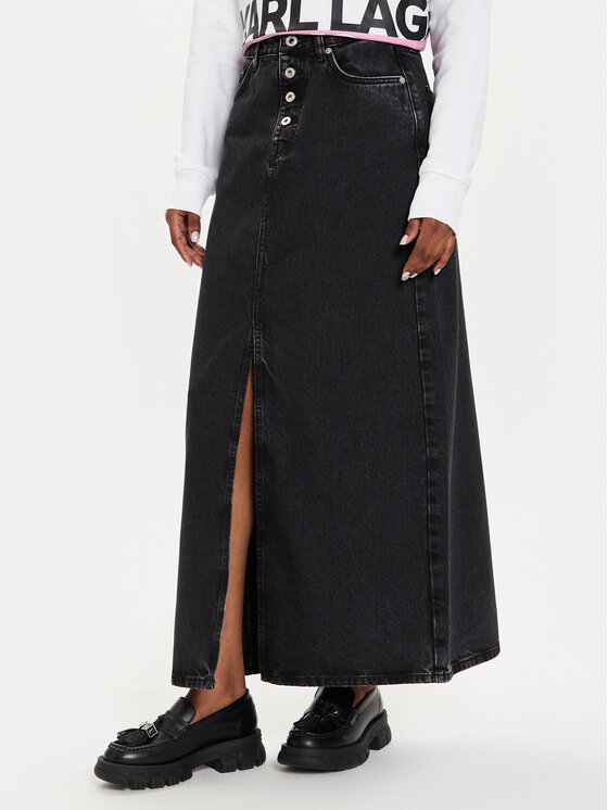 Дънкова пола Karl Lagerfeld Jeans за Жени цена