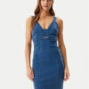 Guess Дънкова рокля W5GK75 D5LK0 Син Regular Fit за Унисекс цена