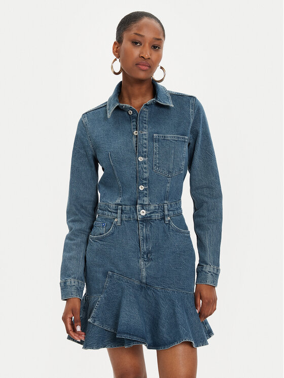 Дънкова рокля Karl Lagerfeld Jeans за Жени цена