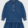 Tommy Hilfiger Дънкова рокля Denim Frill Collar KG0KG07026 D Син Regular Fit за Момичета цена