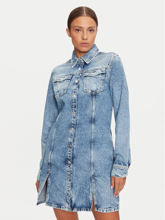 Дънкова рокля Tommy Jeans за Жени цена