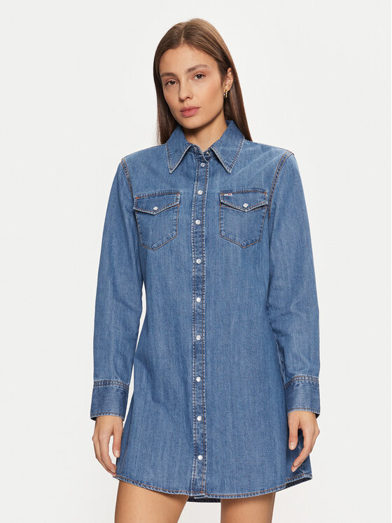 Дънкова рокля Tommy Jeans за Жени цена