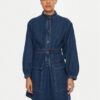 Weekend Max Mara Дънкова рокля Euro 2515221021 Тъмносин Relaxed Fit за Жени цена