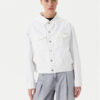 Calvin Klein Jeans Дънково яке J20J225181 Бял Boxy Fit за Жени цена