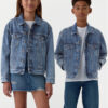 Gap Дънково яке 523213-00 Син Regular Fit за Бебета цена