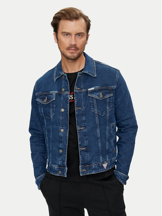 Дънково яке Guess Jeans за Мъже цена