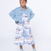 Kenzo Kids Дънково яке K15638 S Светлосиньо Regular Fit за Момичета цена