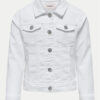 Kids ONLY Дънково яке Sara 15340451 Бял Regular Fit за Момичета цена