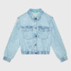 United Colors Of Benetton Дънково яке 25HHCN02E Светлосиньо Regular Fit за Момичета цена